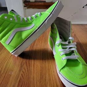 Vans Sk8-HI (Neon) Gecko Green Men's Size 10 Sneakers